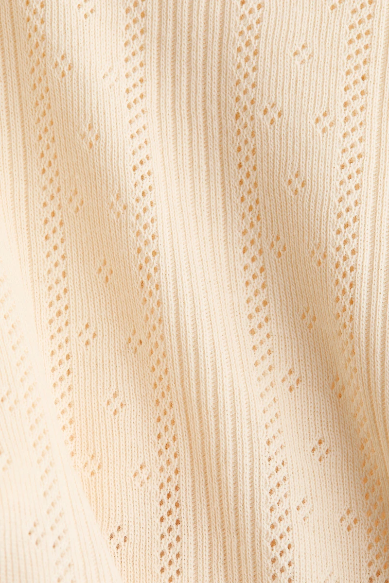 MAMA Pointelle Nursing Strappy Top