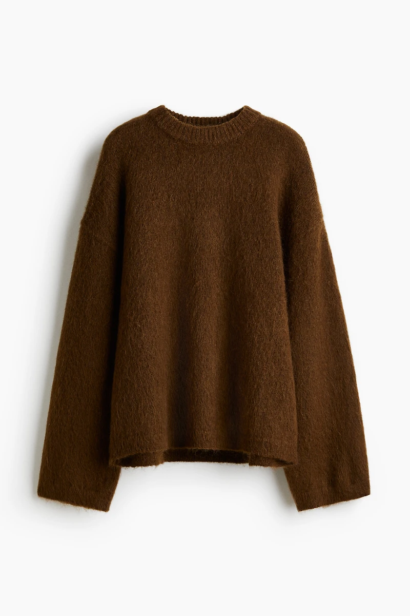 Chandail ample en mohair mélangé