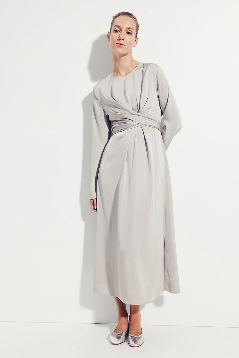 MAMA Robe d'allaitement en satin