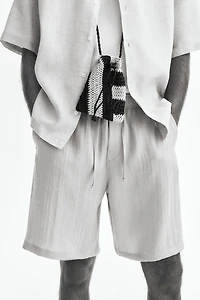 Loose-Fit Cotton Shorts