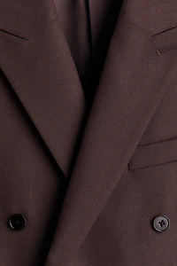 Regular-Fit Wool-Blend Double-Breasted Jacket