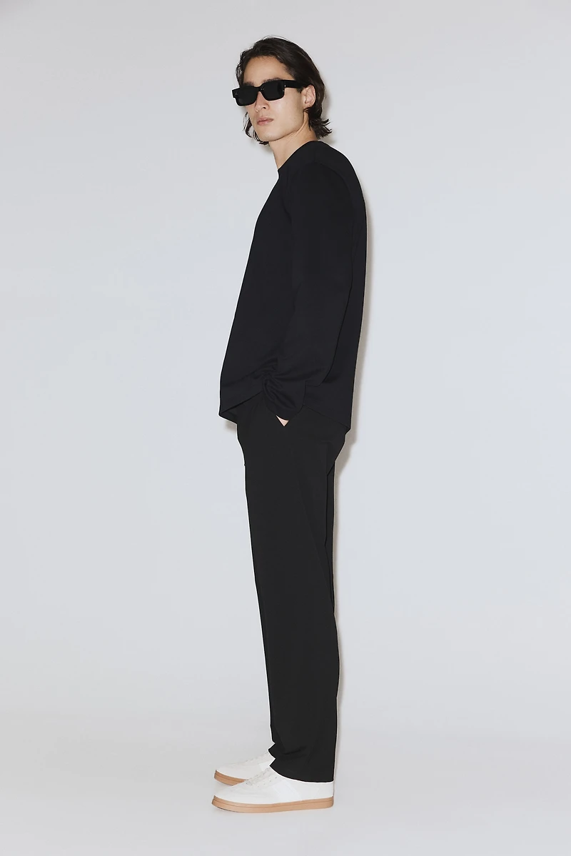 Four-Way Stretch Regular-Fit Pull-On Pants