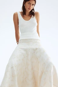 Jacquard-Weave Skirt