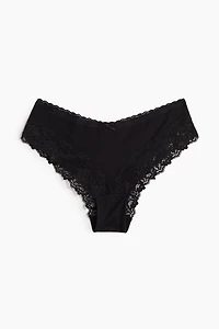 Lot de 3 culottes en coton et dentelle