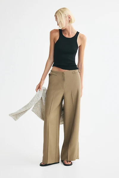 Wide-Leg Dress Pants