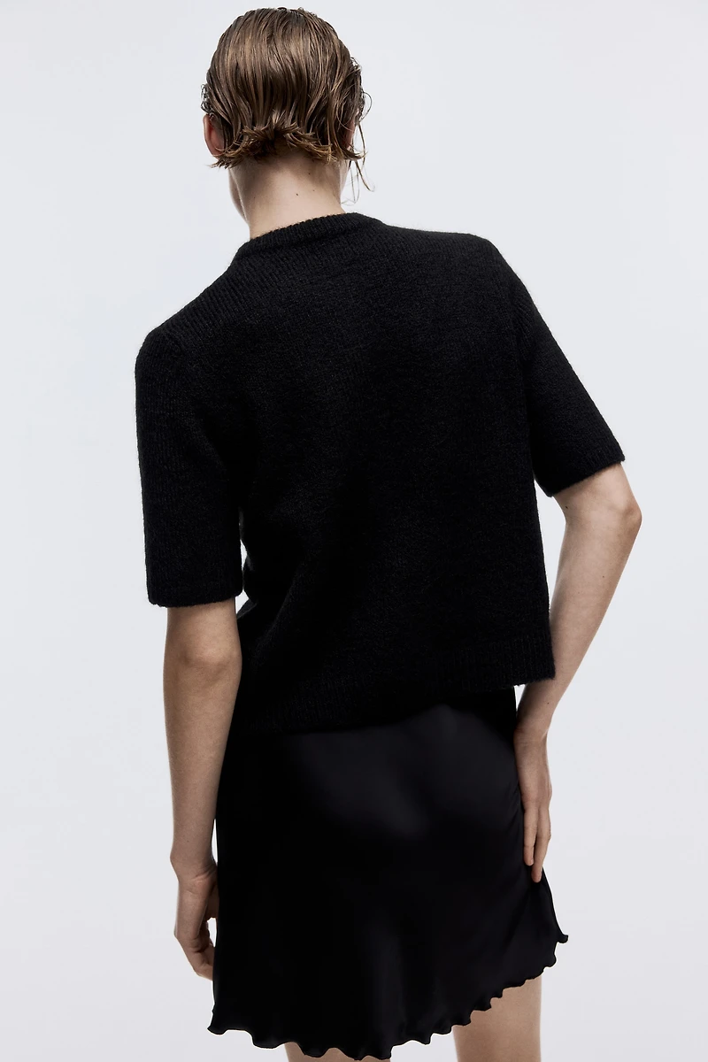 Bow-Detail Knit Cardigan