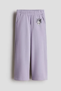 Sweatpant Joggers with Printed Motif