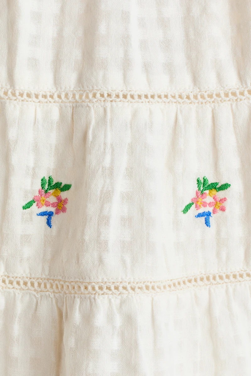 Embroidered Cotton Skirt