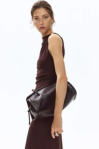 Robe en jersey avec détail drapé