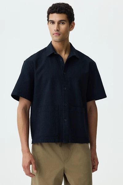 Relaxed-Fit Linen-Blend Shirt