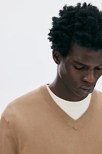 Chandail coupe classique en fin tricot