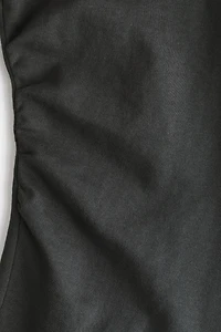 Haut froncé en jersey de coton