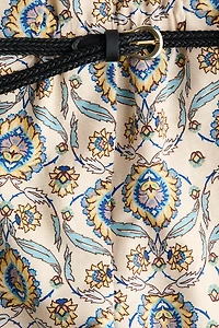 Belted Linen-Blend Shorts