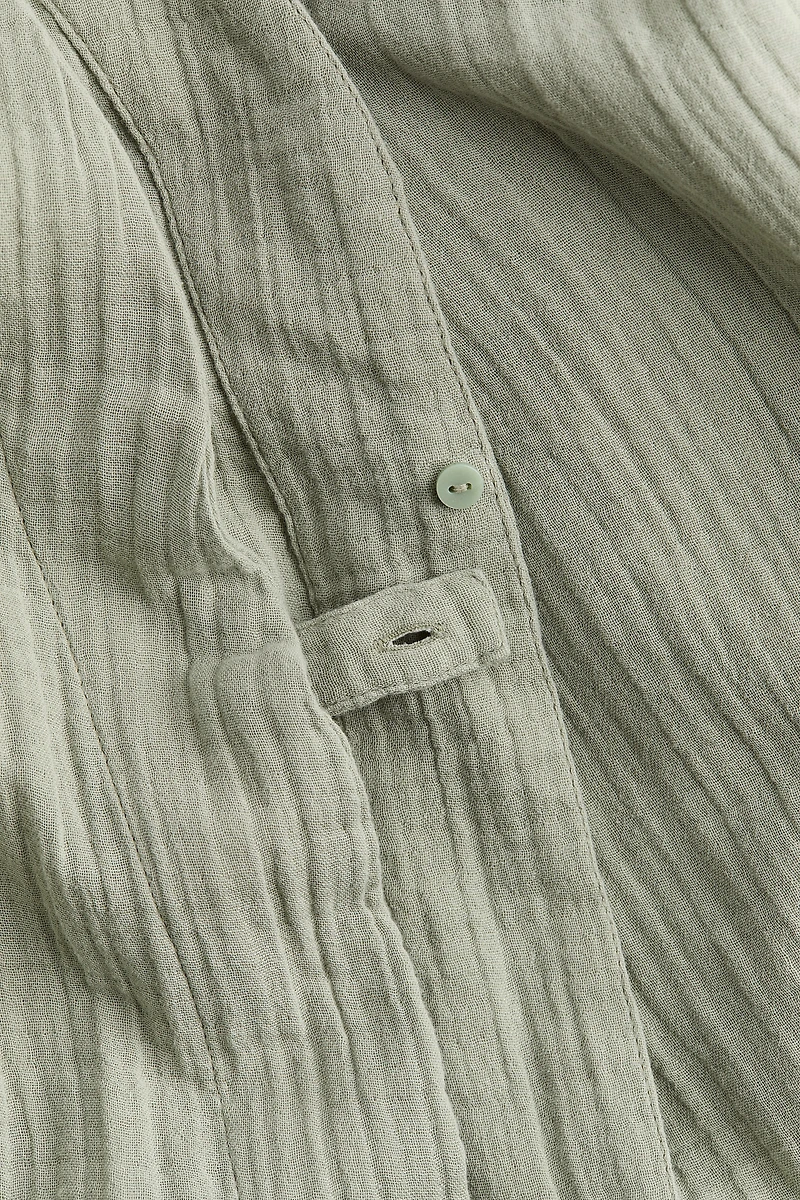 MAMA Wrap Blouse with Tie Belt