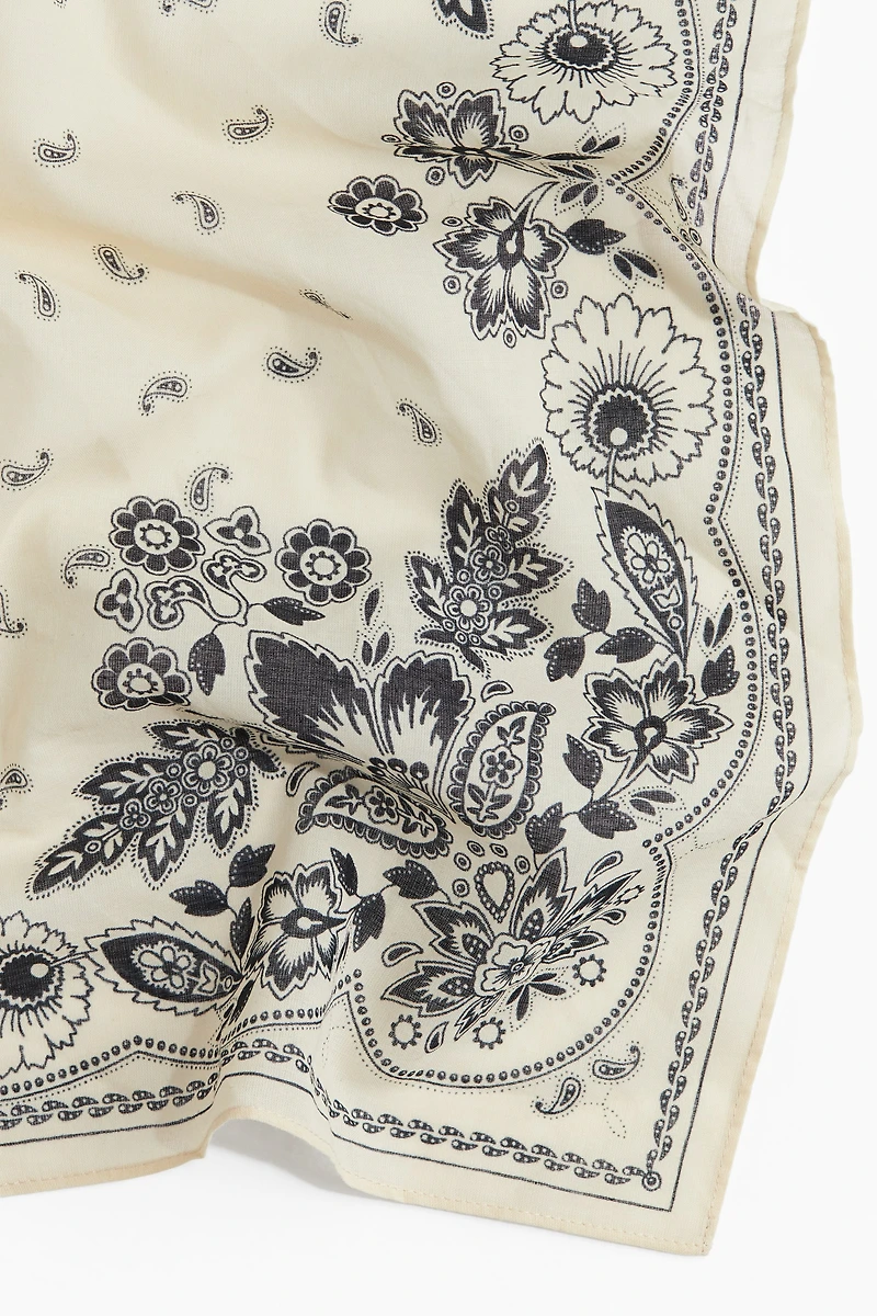 Patterned Cotton Scarf