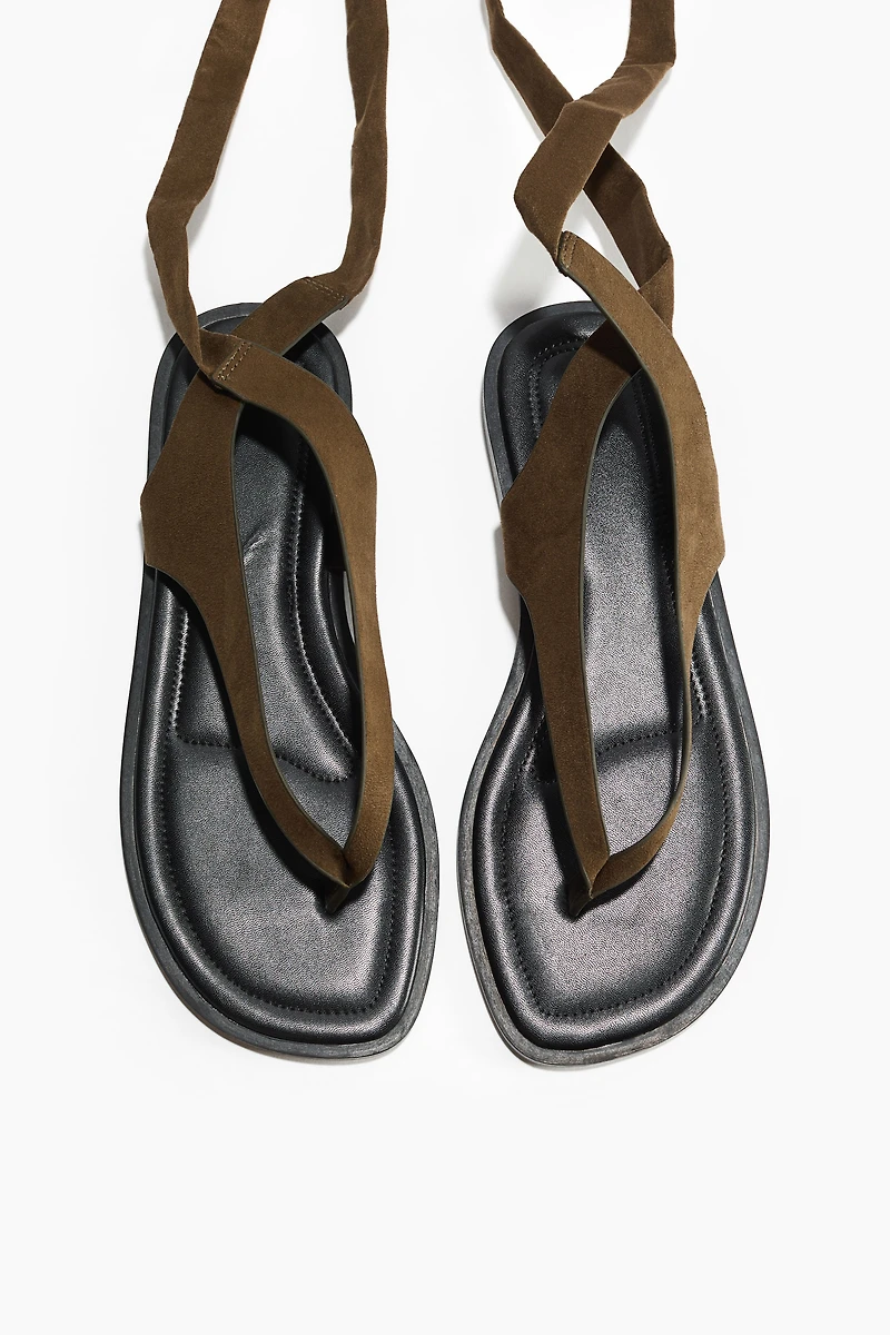 Tie-Detail Sandals
