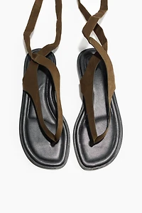 Tie-Detail Sandals