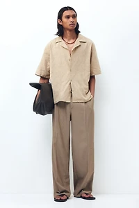Relaxed-Fit Textured Resort Shirt