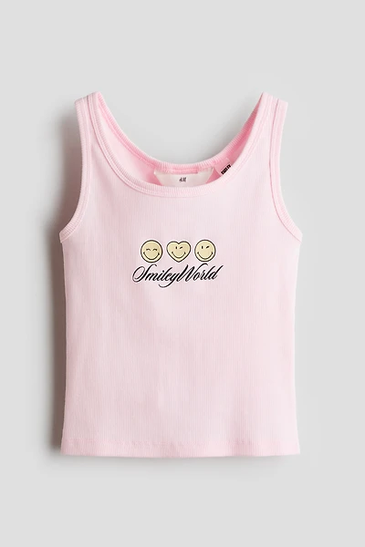 Tank Top with Printed Motif