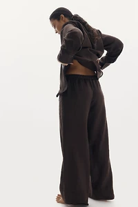 Wide-Leg Linen Pants