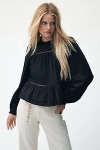 Embroidered Cotton Blouse