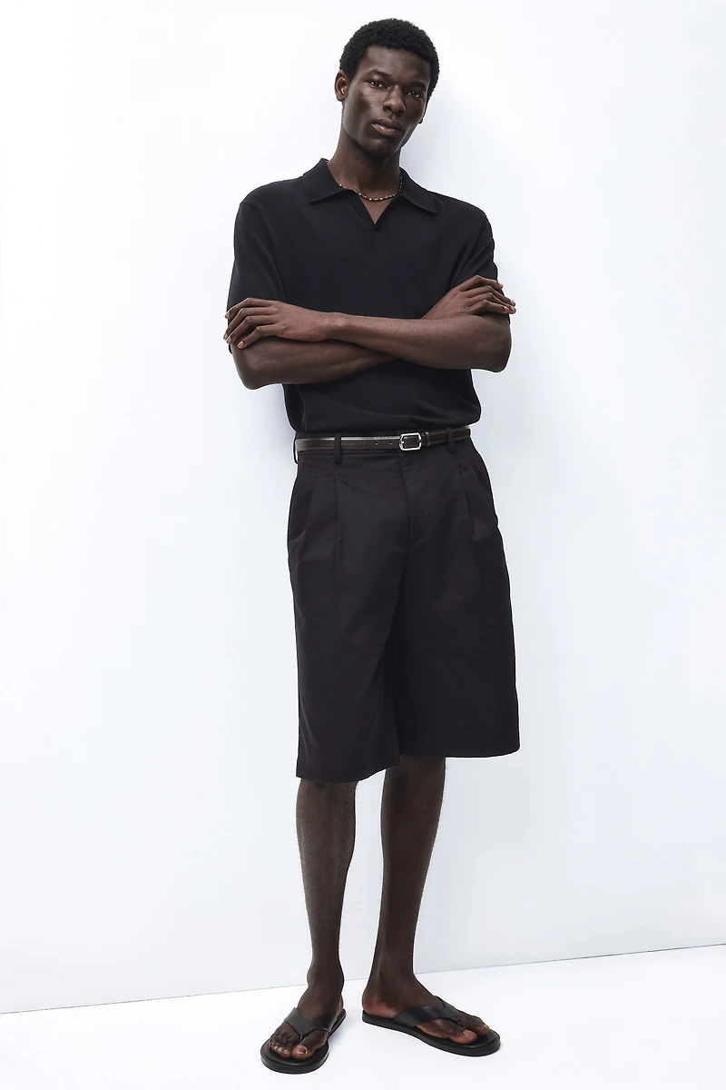 Regular-Fit Silk-Blend Polo Shirt