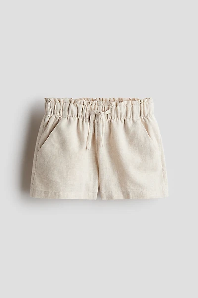 Short en lin mélangé