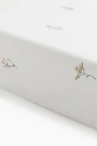 Drap-housse à motif pour lit simple