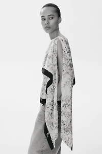 Draped-Panel Top