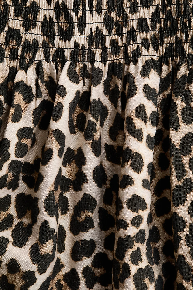 Smocked-Detail Dress