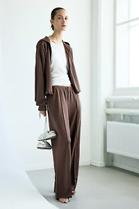 Viscose-Blend Drawstring Pants