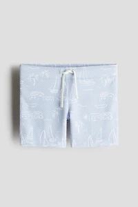 Patterned Swim Trunks