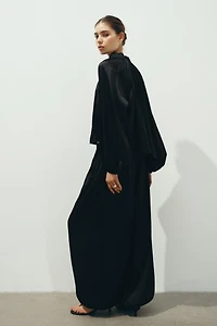 Oversized V-Neck Blouse