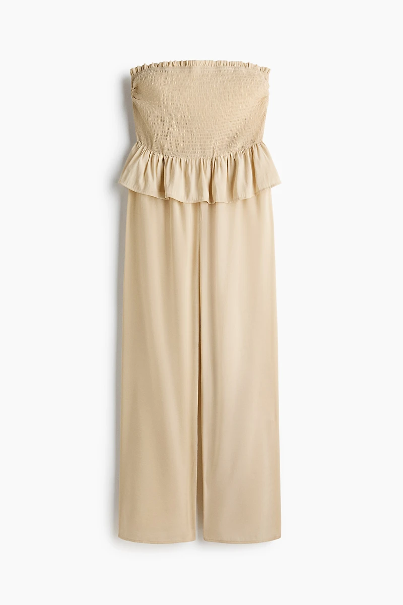 Smocked Bandeau Jumpsuit