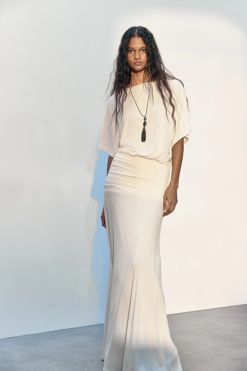 Draped Maxi Dress
