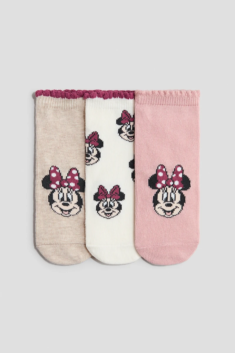 Lot de 3 paires chaussettes en tricot jacquard
