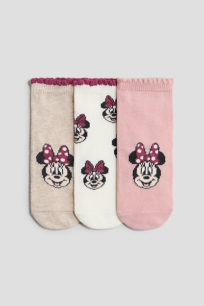 Lot de 3 paires chaussettes en tricot jacquard