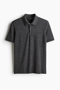 Slim Fit Wool Polo Shirt