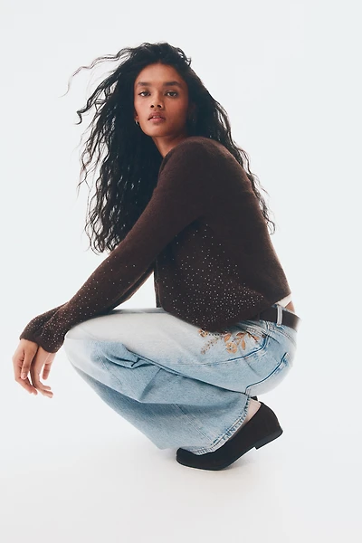 Wide-Leg Ultra High Jeans