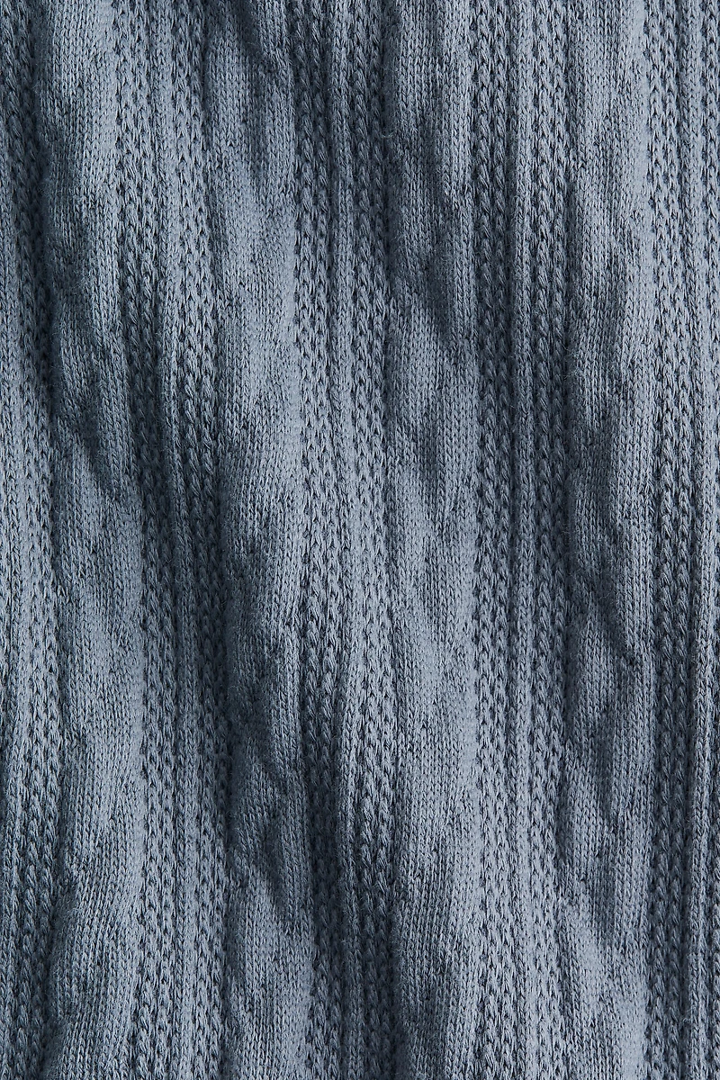 Kangourou façon tricot torsadé
