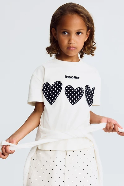 Appliquéd Cotton T-Shirt