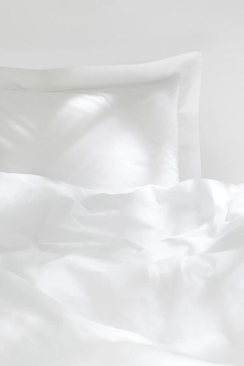 Enveloppe de couette lit simple en percale coton