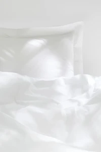 Enveloppe de couette lit simple en percale coton