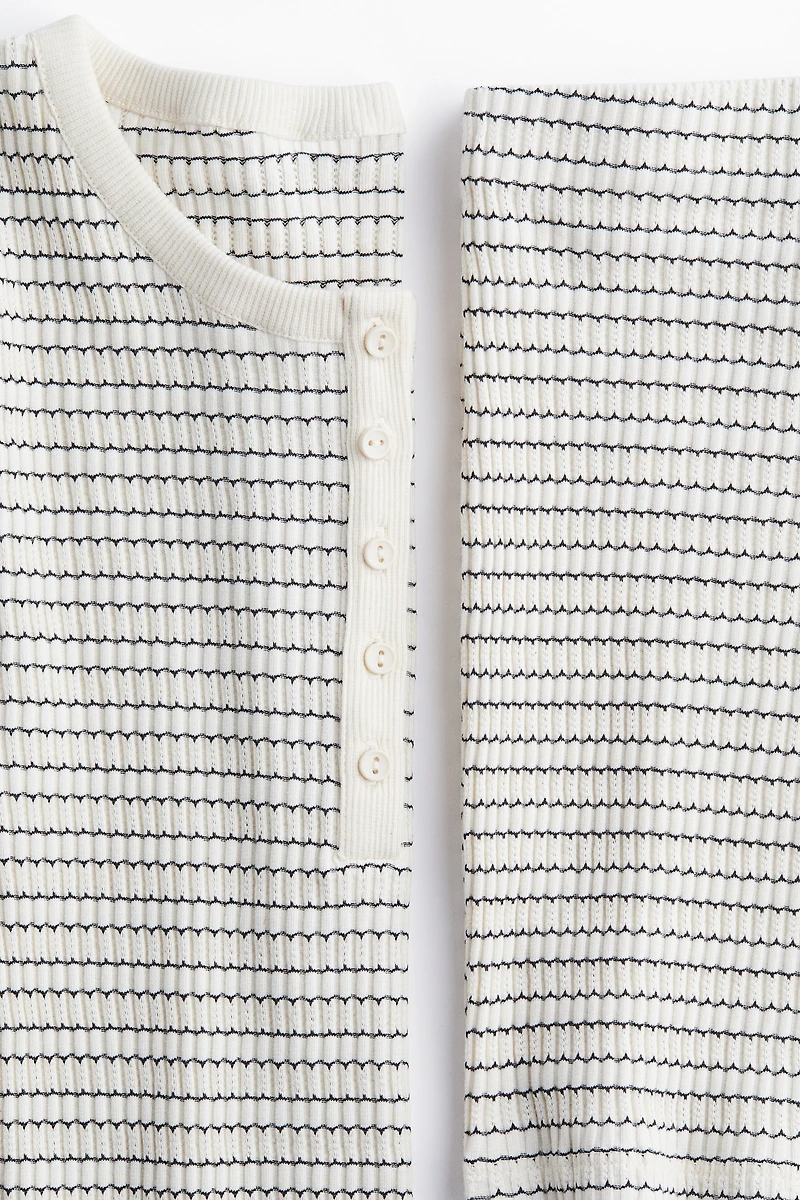 2-Piece Ribbed Jersey Set