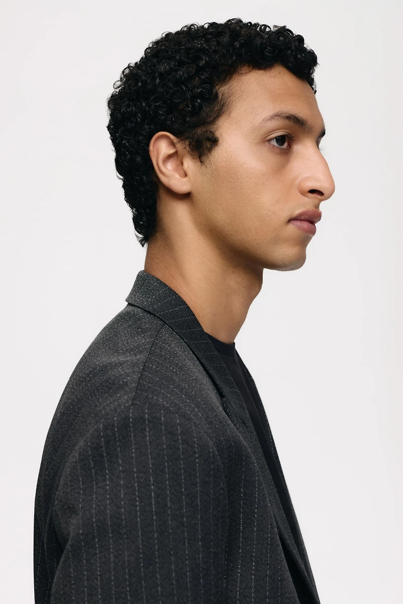 Relaxed-Fit Double-Breasted Jacket