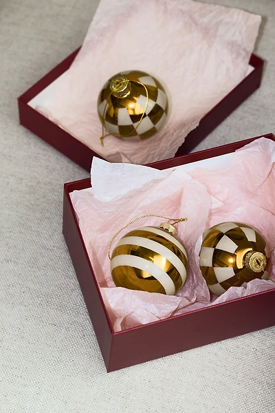 Lot de 2 boules à motif