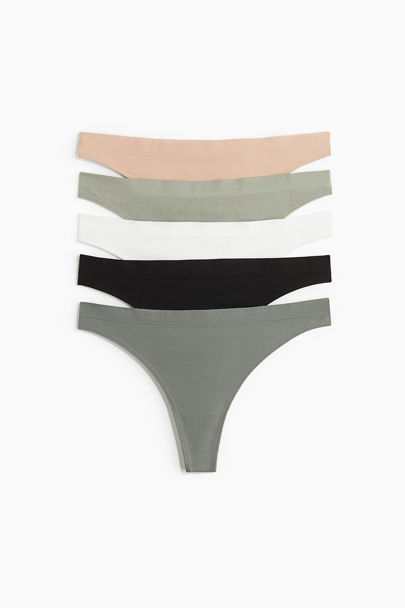 5-pack Seamless Thong Briefs