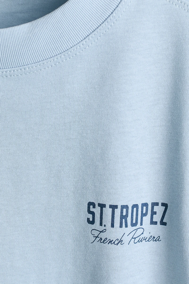 T-Shirt with Printed Motif