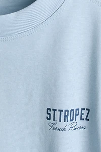 T-Shirt with Printed Motif