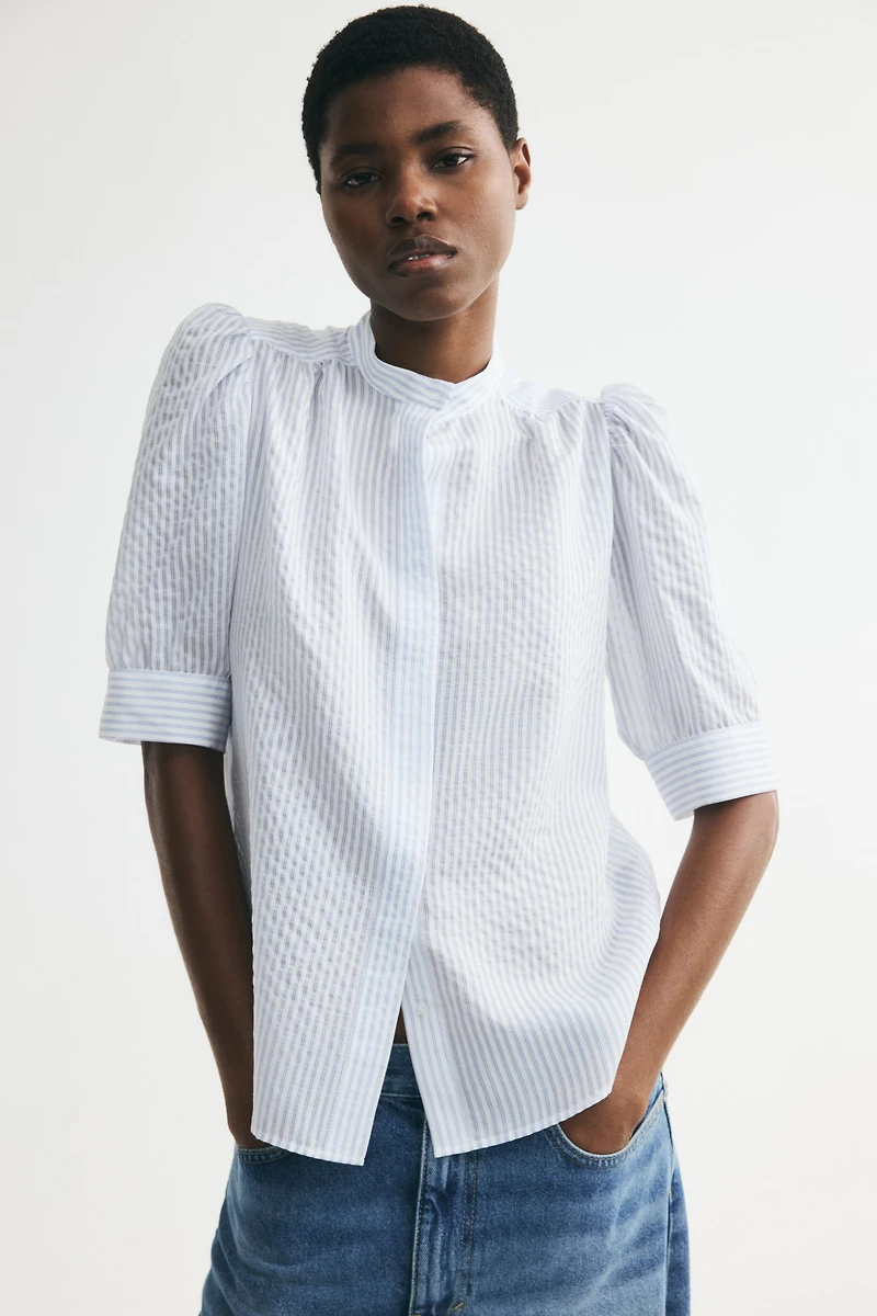 Puff-Sleeved Blouse